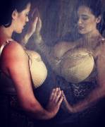 Reflected in metal??