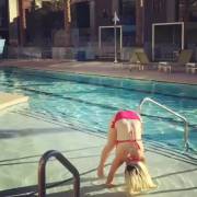 Bikini hand stand