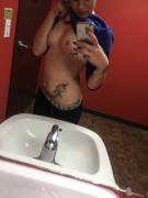 Pretty Little Boobs At Work