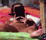 Sunworshipper spread and showing off