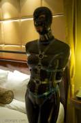 Strapped in latex