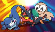 The new starters are here! Rowlett [M] Litten [F] Popplio [M]