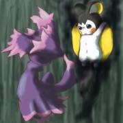 Emolga and Mismagius [M/M]