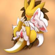 [coed] Sandslash![7 images total, 1 F solo, M Sand x F Minccino, 2 F Sand x M Trainer, M Sand x M Blaziken, F Sand x M Rhydon, M Sand x ? Linoone]