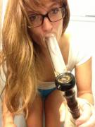 Wet t-shirt and a bong [f] ;)