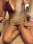 Stoned and about to get [f]ucked. Verify me!