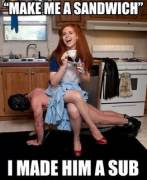 To the kitchen you go ;) (x-post)