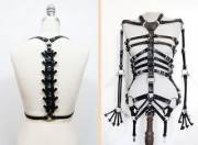 Leather skeleton harness, it is my dream to own this.
