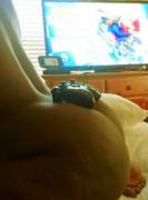 I set my controller down for a second.