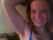 Some cute hairy armpit amateurs. Unfortunately, these are all non-nude. Enjoy, anyway!