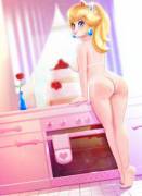 Princess Peach baked a cake (black-rayal & R3dFiVe)