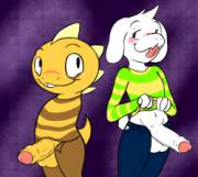 Monster Kid & Asriel by myself