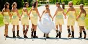 Another wedding party made up of 8 tasty young ladies