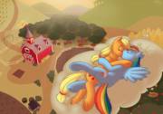 [Applejack x Rainbow Dash] [F/F] There's never a bad time for some AppleDash.