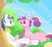 Princess Cadance facial [Shining Armor][M/F][blowjob] (artist: braddo)