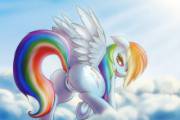 Rainbow Dash Rainbow Butt [solo] (artist: fshydale)