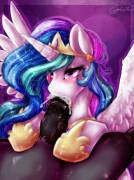 Princess Celestia sucking cock [M/F][blowjob][album] (artist: dimwitdog)