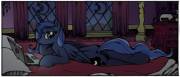 Princess Luna in bed [solo] (artist: ihavnoname)