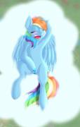 Rainbow Dash personal time [solo] (artist: moonshine)