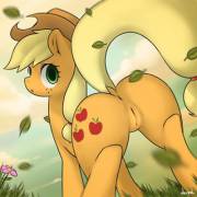 Applejack booty [solo] (artist: derpah)