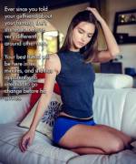 She behaves differently around other men