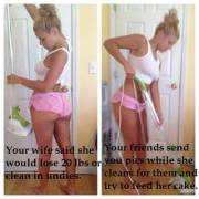 She has no self control and usually eats the cake