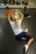 In the dance studio