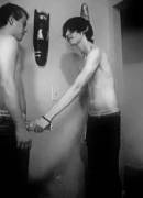 Pull him in for a kiss