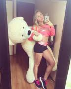 Daniella Chavez and her bear
