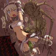 Attacked by a insect.