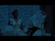 Topless opera singer in "Las cartas de Frida"