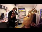 A different kind of transformation...does prosthetic makeup fly here?