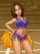 Bonnie Rockwaller replacing her cheer uniform with bodypaint has the potential to make for a very interesting pep rally (cesium) [Kim Possible]